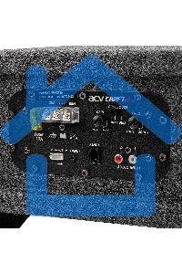 Сабвуфер автомобильный ACV CRAFT FS12A активный/корпусной плоский/2000Вт/30см/SPL-109дБ/темно-серый