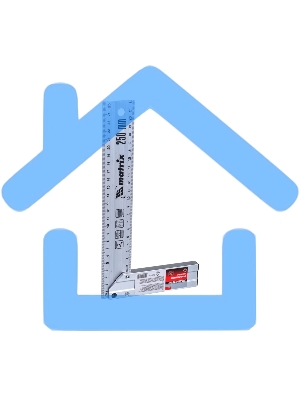 Угольник Matrix 250мм алюминиевый литой