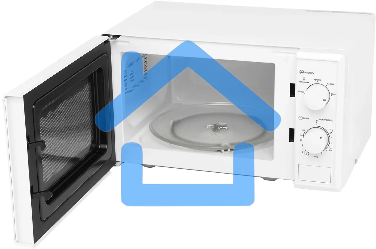 Микроволновая печь SunWind SUN-MW051 белый, 20 л, 700 Вт, переключатели - поворотный механизм