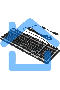 Клавиатура проводная Acer Nitro OKW303, USB, черный