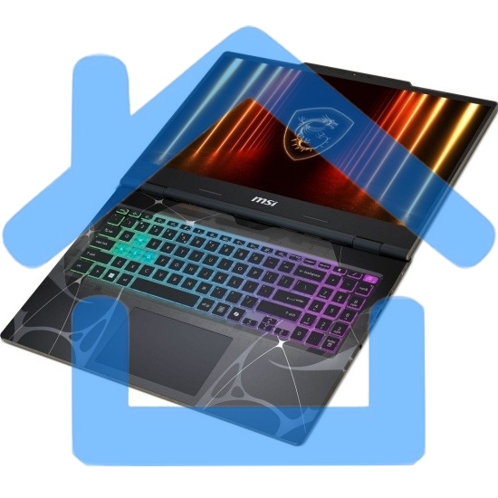 Ноутбук MSI Cyborg 15 B2RWFKG-025XRU черный Intel Core 5 210H/16Gb/SSD1Tb/RTX 5060 8Gb/15.6