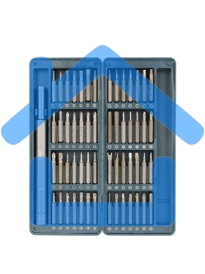 Набор прецизионных отверток Deli DL241057 (отвертка + 56 бит), сталь S2 + Cr-V