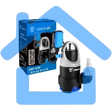 Насос садовый дренажный Deko DWP-900P 900Вт 14000л/час (076-0516)