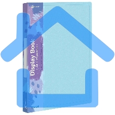 Папка с 20 прозрачными вкладками Бюрократ Pastel PAST20BLUE A4, пластик, 0.5мм, торцевой карман с бумажной вставкой, голубой