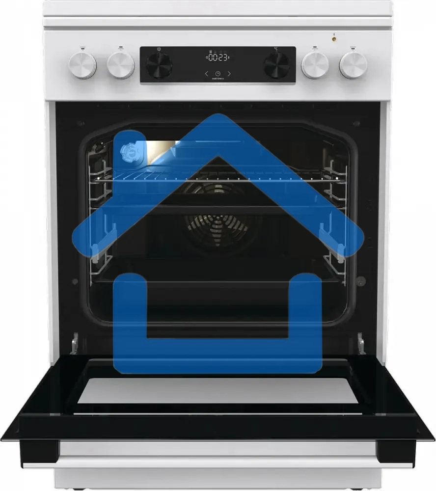 Плита комбинированная Gorenje GKS6C71WF белый, конфорок 4 газовых, духовка 71 л, 60 см x 85 см x 60 см