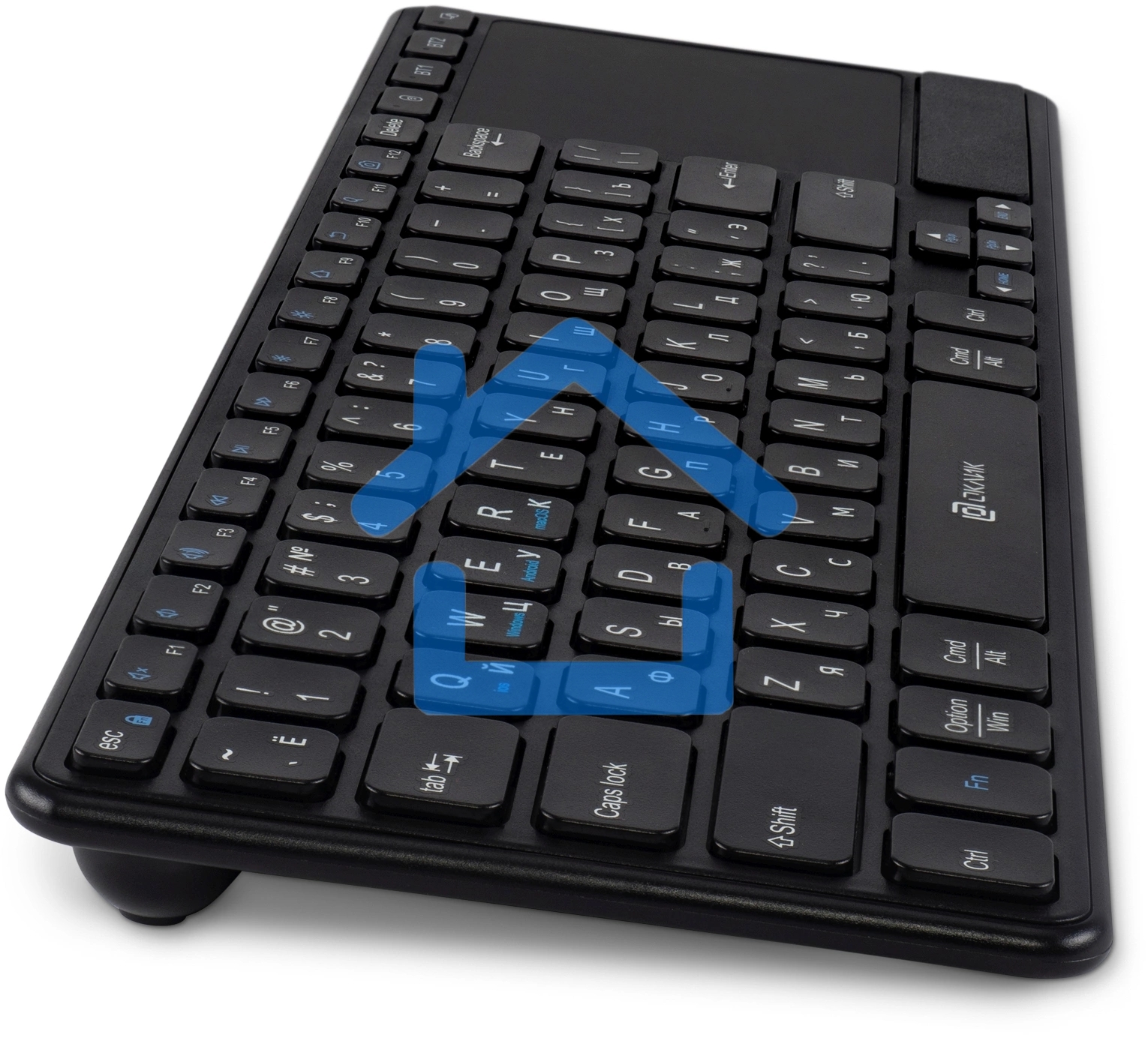 Клавиатура Оклик K614W черный USB беспроводная slim Multimedia Touch (1979327)