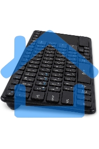 Клавиатура беспроводная Oklick K614W черный USB slim Multimedia Touch (1979327)