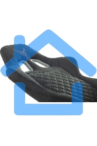 Кресло игровое Knight ARMOR черный, ромбик, эко.кожа, с подголовником, крестовина металл