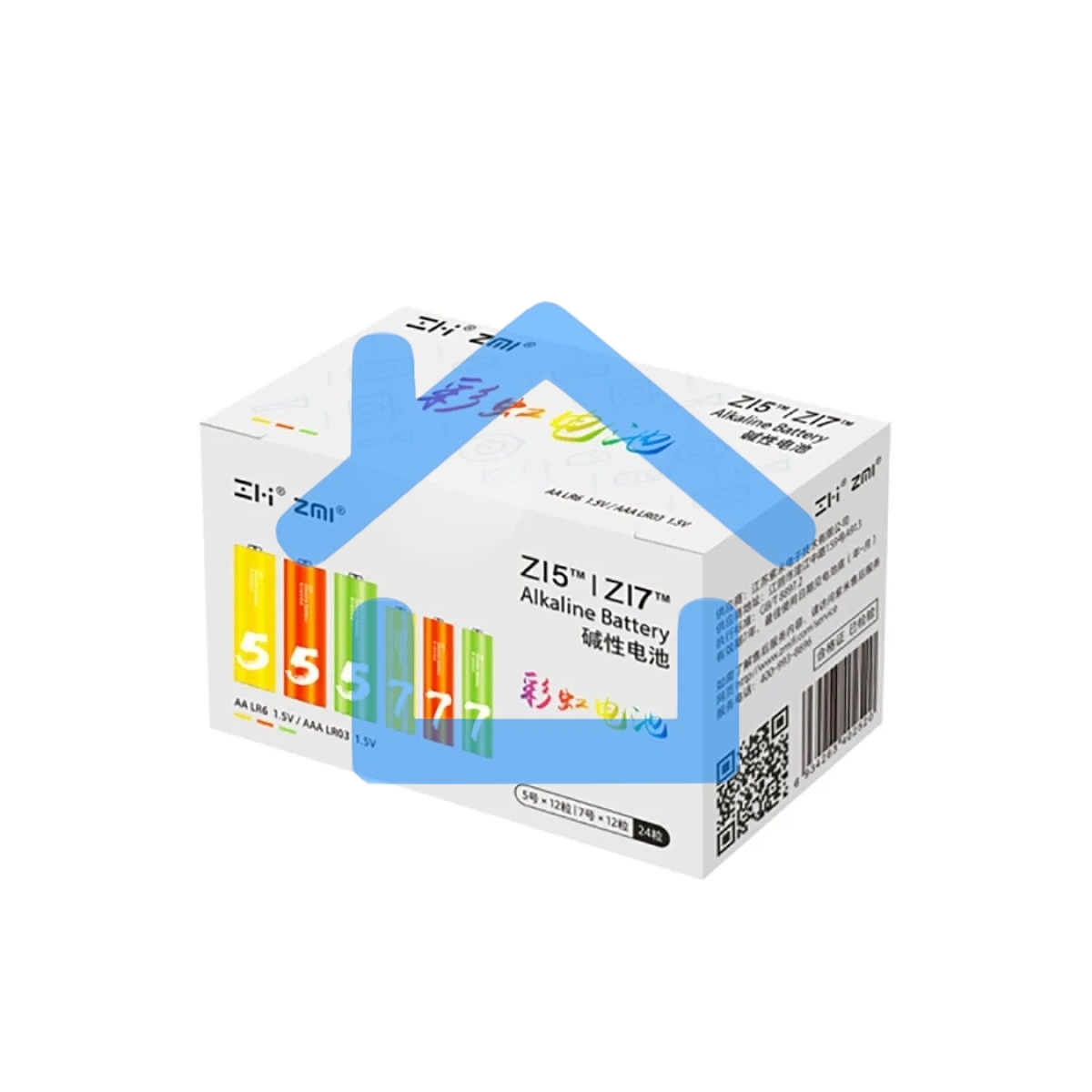 Батарея CUKTECH AA+AAA rainbow alkaline 12 AA+12 AAA