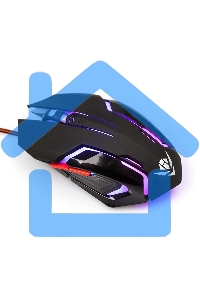 Мышь проводная Nakatomi MOG-20U черный, 2400 dpi, USB, кнопки - 6