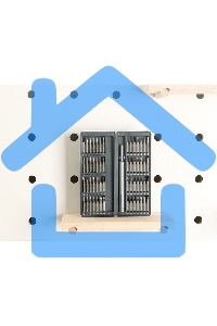 Набор прецизионных отверток Deli DL241057 (отвертка + 56 бит), сталь S2 + Cr-V