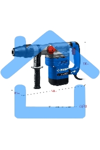 Перфоратор ЗУБР 1350 Вт, 45 мм, SDS Max, серия Профессионал
