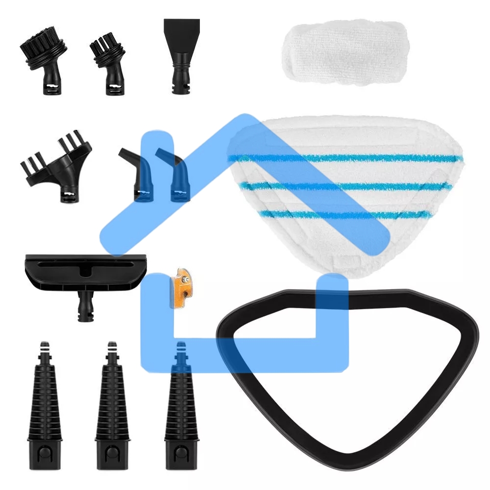 Швабра паровая Kitfort КТ-1046 1500Вт голубой