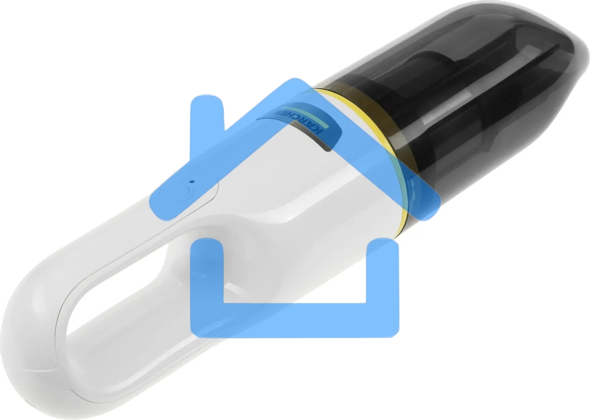 Пылесос ручной Karcher CVH 2 белый/черный, питание от аккумулятора, 70 Вт, уборка сухая, пылесборник 0.15 л, работа от АКБ max 10 мин.