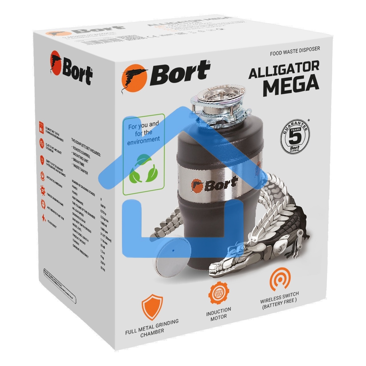 Измельчитель пищевых отходов BORT ALLIGATOR MEGA 93417425