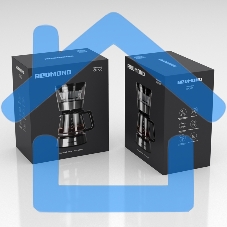 Кофеварка капельная Redmond CM700 черный, исп. кофе - молотый, 1.2 л, 900 Вт