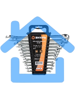 Набор комбинированных ключей ВИХРЬ 12 шт. 6-22 73/6/5/8