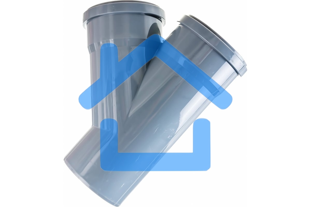 Тройник канализационный (полипропилен) 110x110/45град.