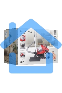 Пылесос Galaxy Line GL 6224 красный/черный, 300/2400 Вт, уборка сухая, пылесборник контейнер, 2 л