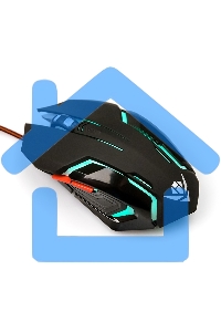 Мышь проводная Nakatomi MOG-20U черный, 2400 dpi, USB, кнопки - 6