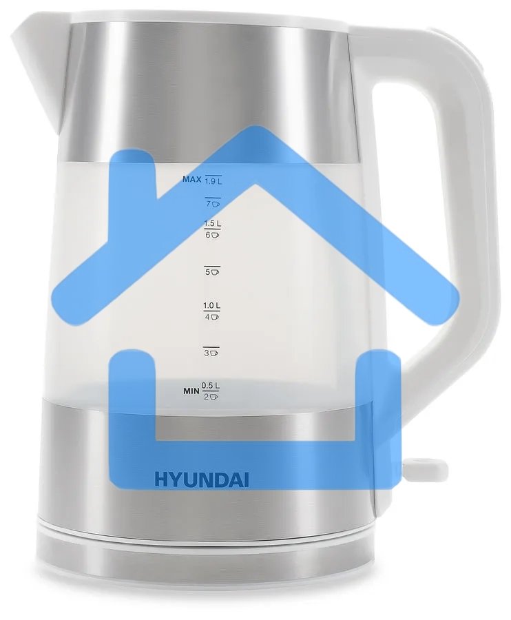 Чайник электрический Hyundai HYK-P4025 1.9л. 2200Вт белый (корпус: пластик)