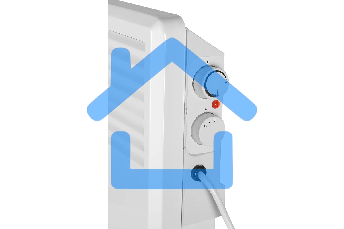 Конвектор EUROLUX ОК-EU-2500, белый, 2500 Вт, 30 м2, термостат