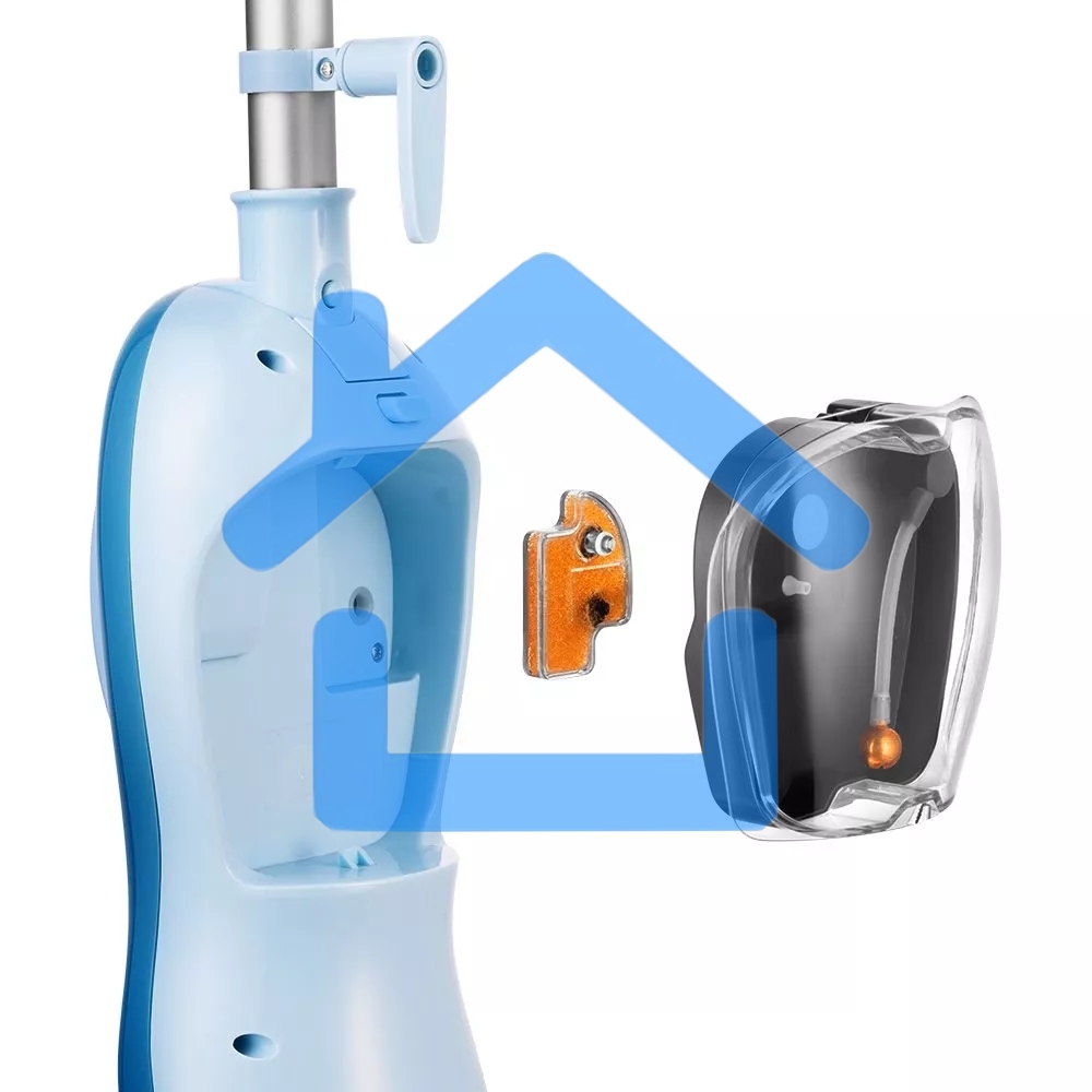 Швабра паровая Kitfort КТ-1046 1500Вт голубой