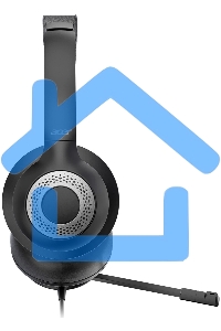 Наушники с микрофоном Acer OHW309 черный 1.6м накладные USB оголовье (ZL.HDSEE.004)