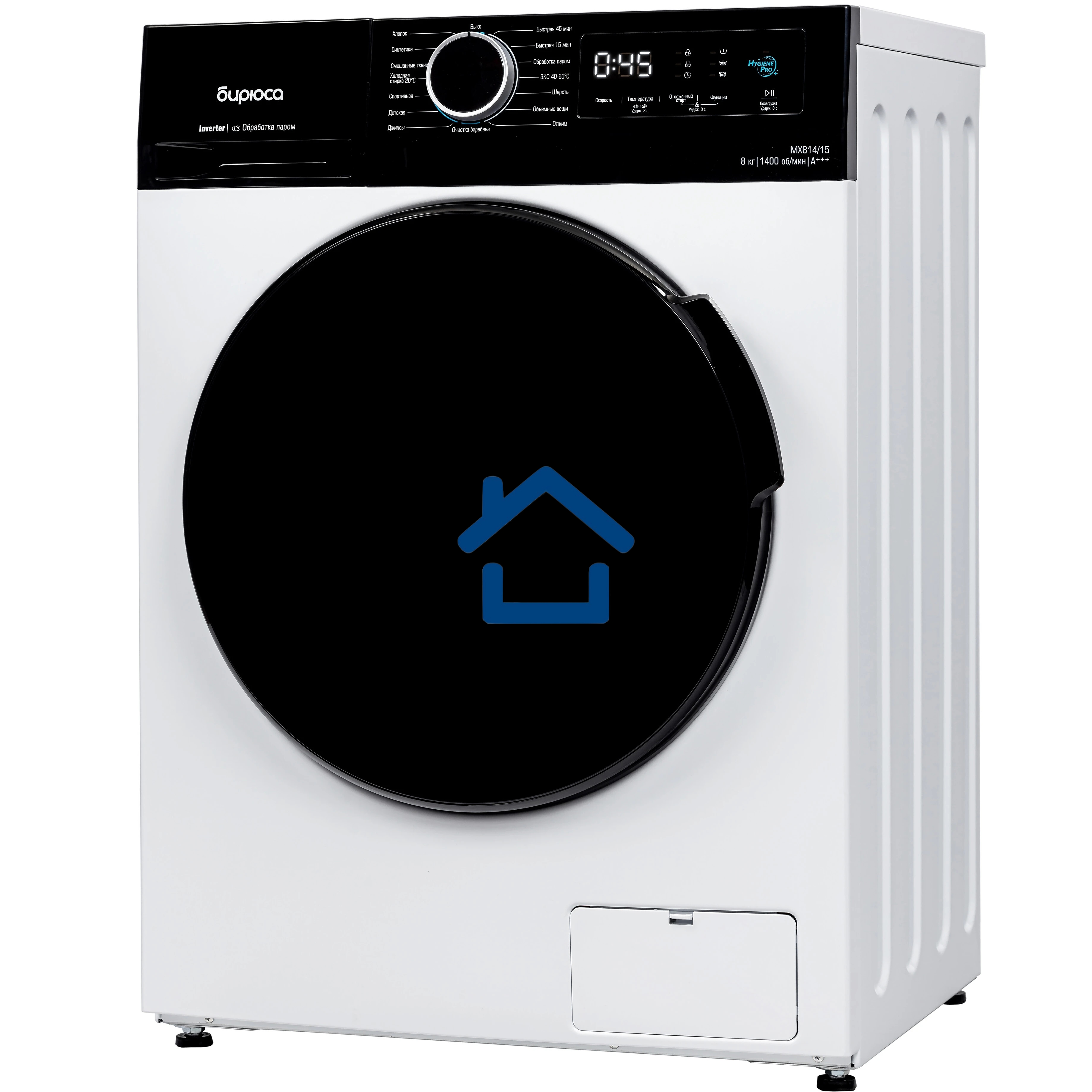 Стиральная машина Бирюса WM-MX814/15 белая, загрузка фронтальная 8кг, 1400 об/мин., класс: A+++
