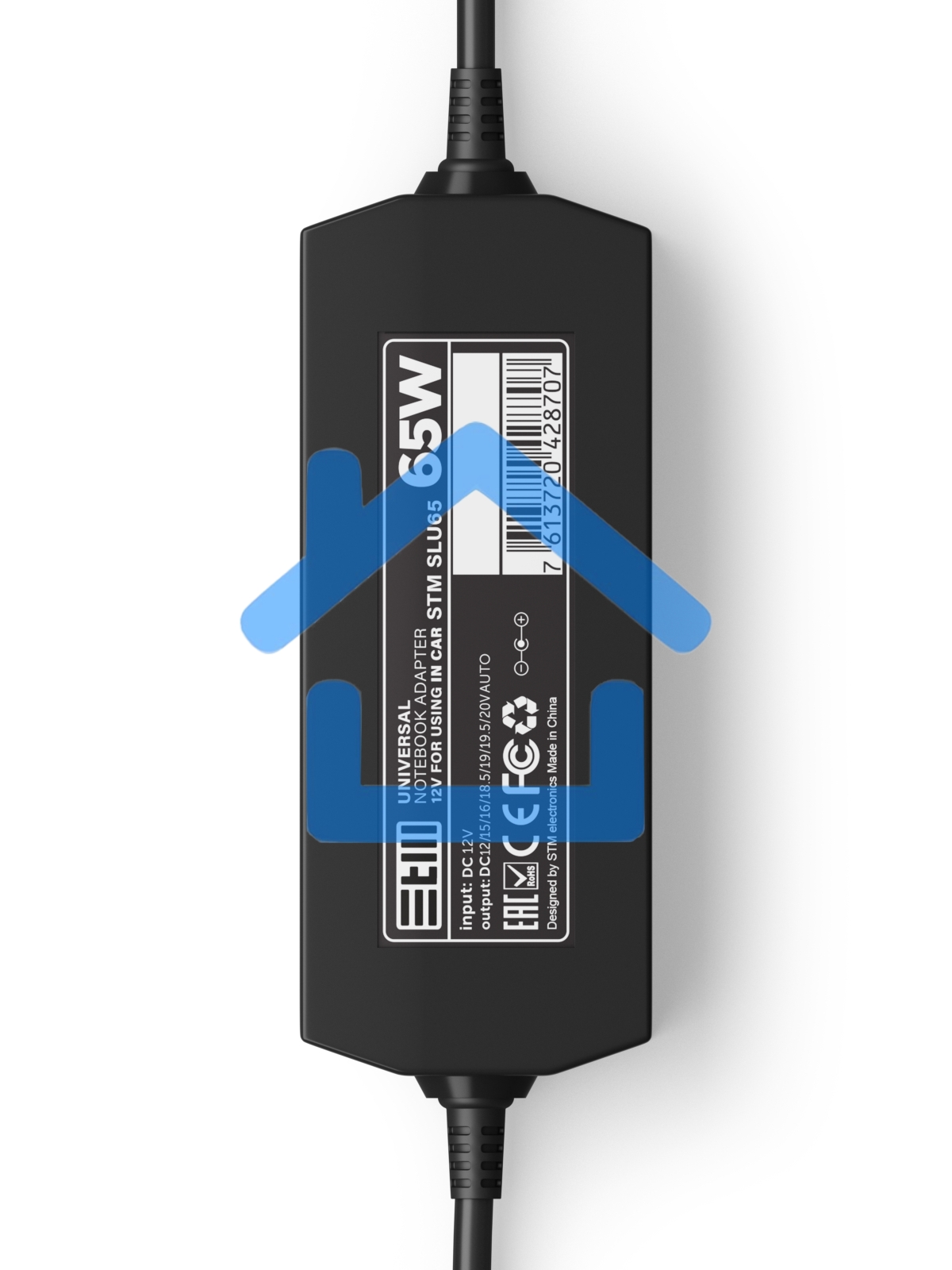 Автомобильный универсальный адаптер для ноутбуков на 65Ватт/ NB Adapter STM SLU65, 65W, Car adapter