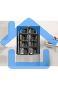 Набор прецизионных отверток Deli DL241057 (отвертка + 56 бит), сталь S2 + Cr-V