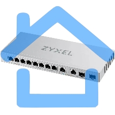 Коммутатор Zyxel XGS1010-12-ZZ0102F 8x1Gbит/с 2x2.5Gbит/с 2SFP+ неуправляемый