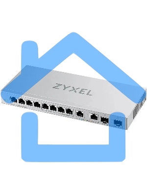 Коммутатор Zyxel XGS1010-12-ZZ0102F 8x1Gbит/с 2x2.5Gbит/с 2SFP+ неуправляемый