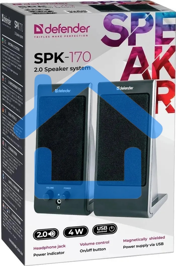 Акустическая система Defender 4W черный SPK-170