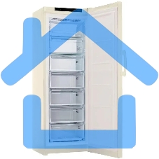 Морозильная камера Indesit DFZ 5175 E, бежевый, 250л, 5 ящиков