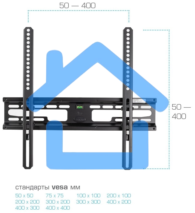 Кронштейн для телевизора Kromax FLAT-4 черный 22