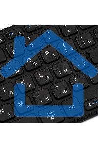 Клавиатура беспроводная Oklick K614W черный USB slim Multimedia Touch (1979327)