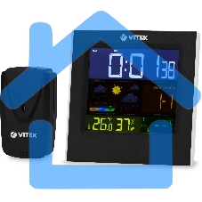 Погодная станция Vitek VT-6411 черный/белый