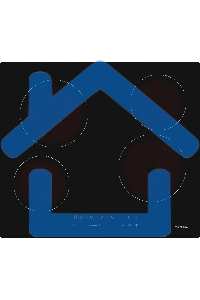 Электрическая варочная панель Darina 6P E323 B, Hi-Light, независимая, черный