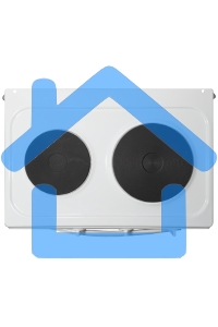 Плита электрическая Flama CE 3201 W белый, конфорок 2 шт, духовка 30 л, 50 см x 85 см x 36 см