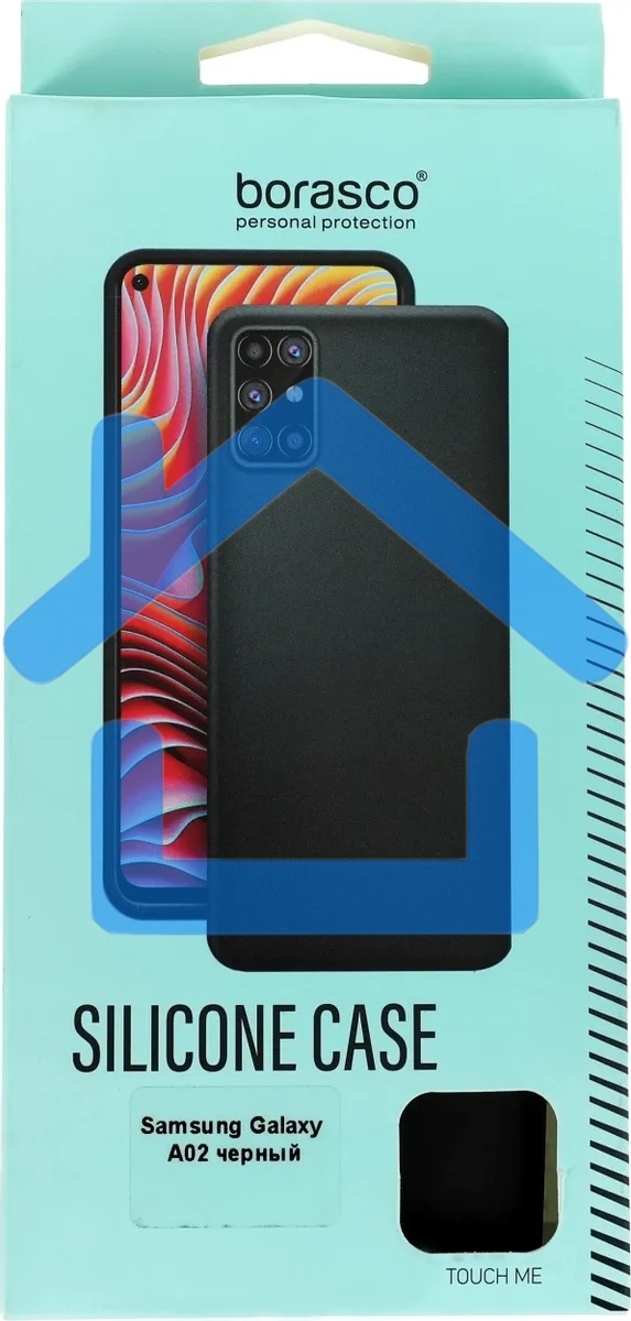 Чехол (клип-кейс) BoraSCO Silicone Case для Samsung Galaxy A02 черный