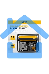 Электрогенератор бензиновый Denzel PS 80 E-3, 6.5 кВт, 85 дБ, 87 кг