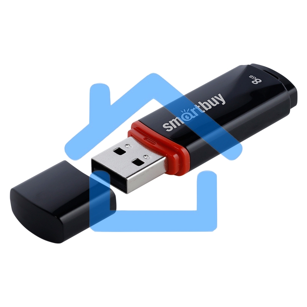 Флешка USB R/W SmartBuy R/W Crown Black SB8GbCRW-K, 8Gb
