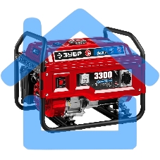 Электрогенератор гибридный ЗУБР СГ-3300, 3.3 кВт, 72 дБ, 44 кг