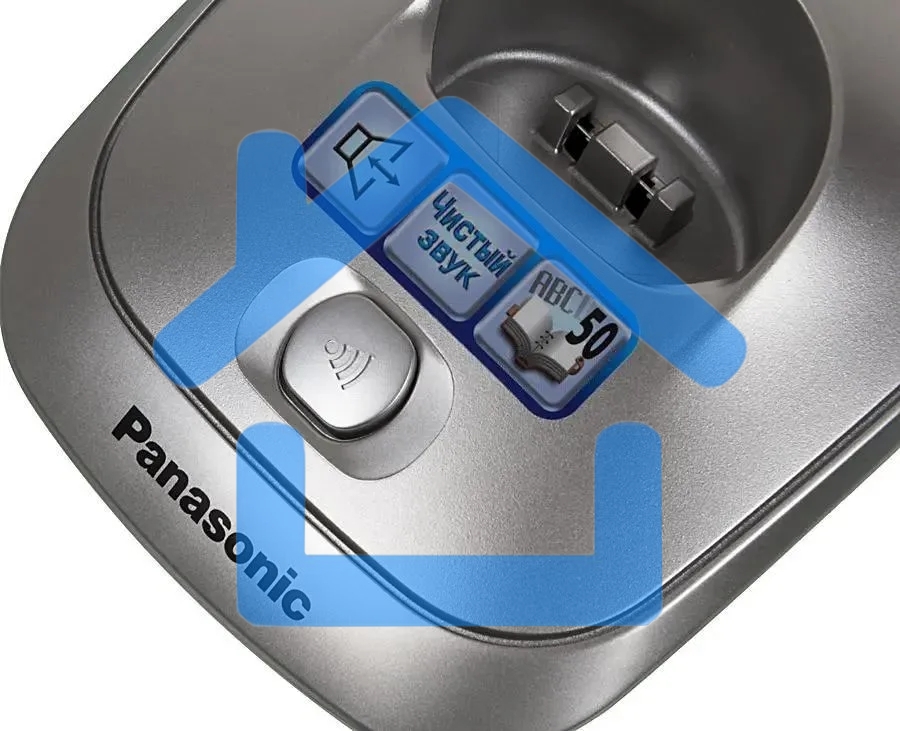 Телефон Panasonic KX-TG2511RUN (платиновый) АОН, Caller ID,спикерфон на трубке,переход в Эко режим одним нажатием