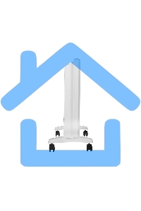 Конвектор EUROLUX ОК-EU-2500, белый, 2500 Вт, 30 м2, термостат