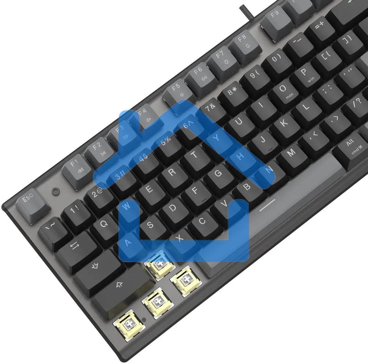 Клавиатура A4Tech Fstyler FS100 Neon проводная, USB, черный