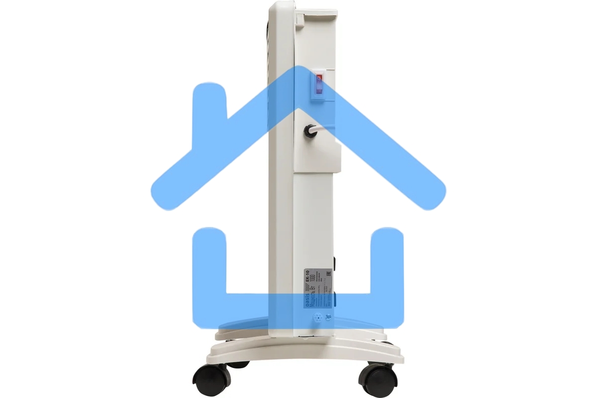 Конвектор Oasis EK-10 белый, 1000 Вт, 15 м2, термостат, дисплей