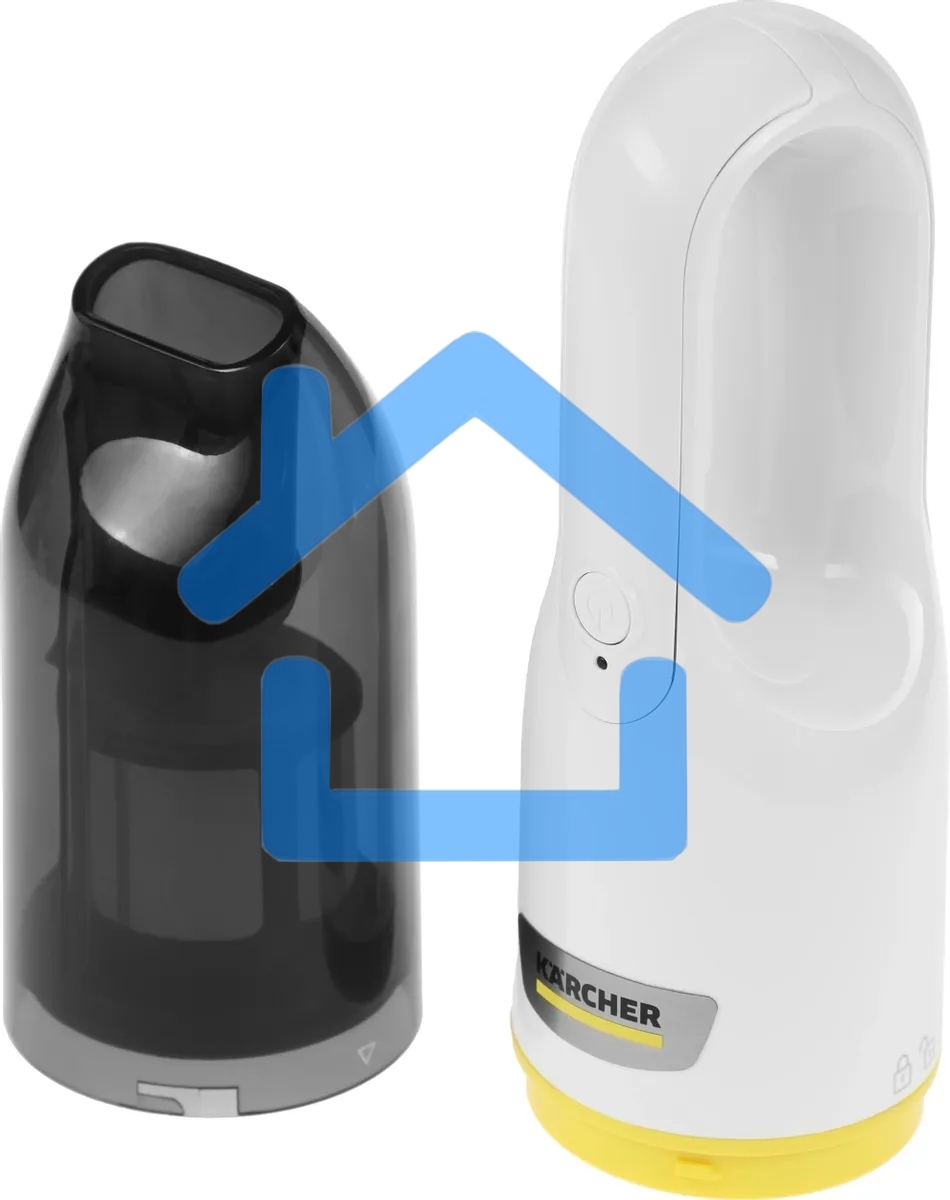 Пылесос ручной Karcher CVH 2 белый/черный, питание от аккумулятора, 70 Вт, уборка сухая, пылесборник 0.15 л, работа от АКБ max 10 мин.