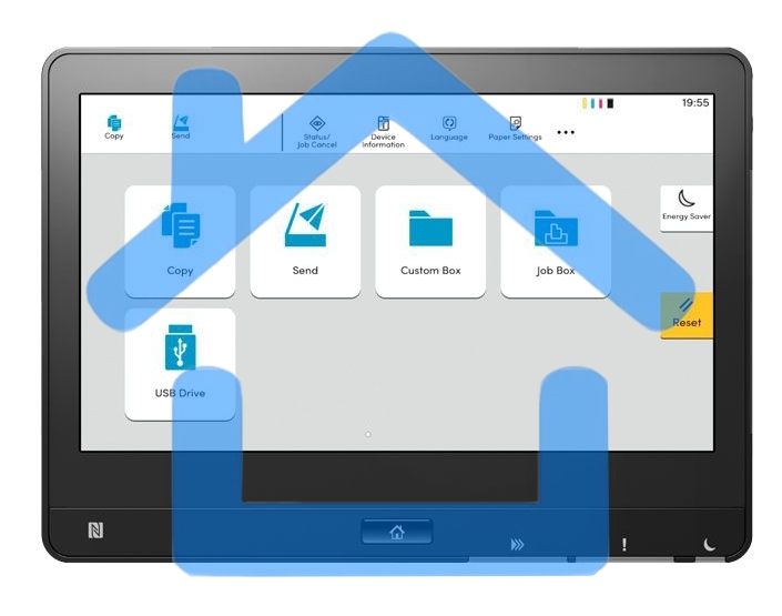 МФУ лазерный Kyocera TASKalfa 5004i Требуется запуск АСЦ (1102YS3NL0), A3, ч/б, печ. до 50 стр/мин. (А4) до 25 стр/мин. (А3), скан. до 80 стр/мин., 1200 x 4800 dpi (печать) 600x600 dpi (скан.), USB, RJ-45, NFC, Air Print, Mopria